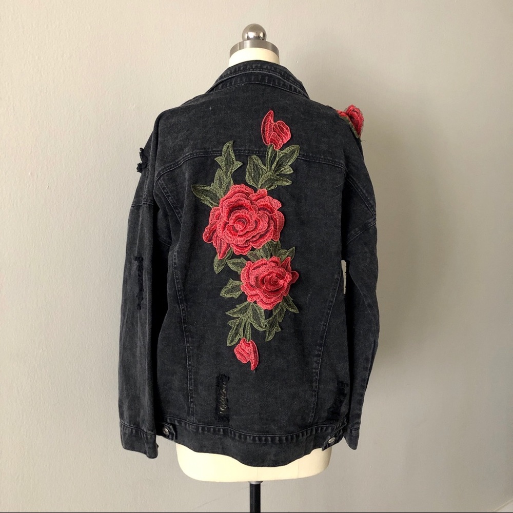 Rose Denim Jacket
